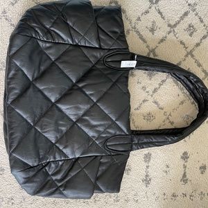Banana republic leather black tote